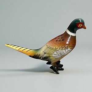 Vintage 1950s Ucagco Colorful Pheasant Bird Figurine